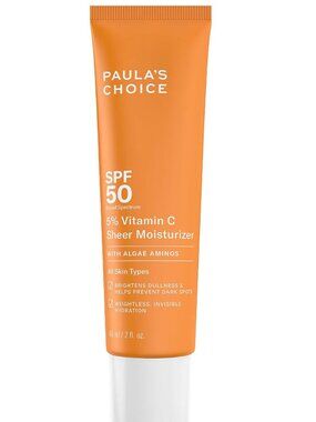 Paula’s Choice 5% Vitamin C SPF 50 Moisturizer Brightening Daily Sunscreen NIB
